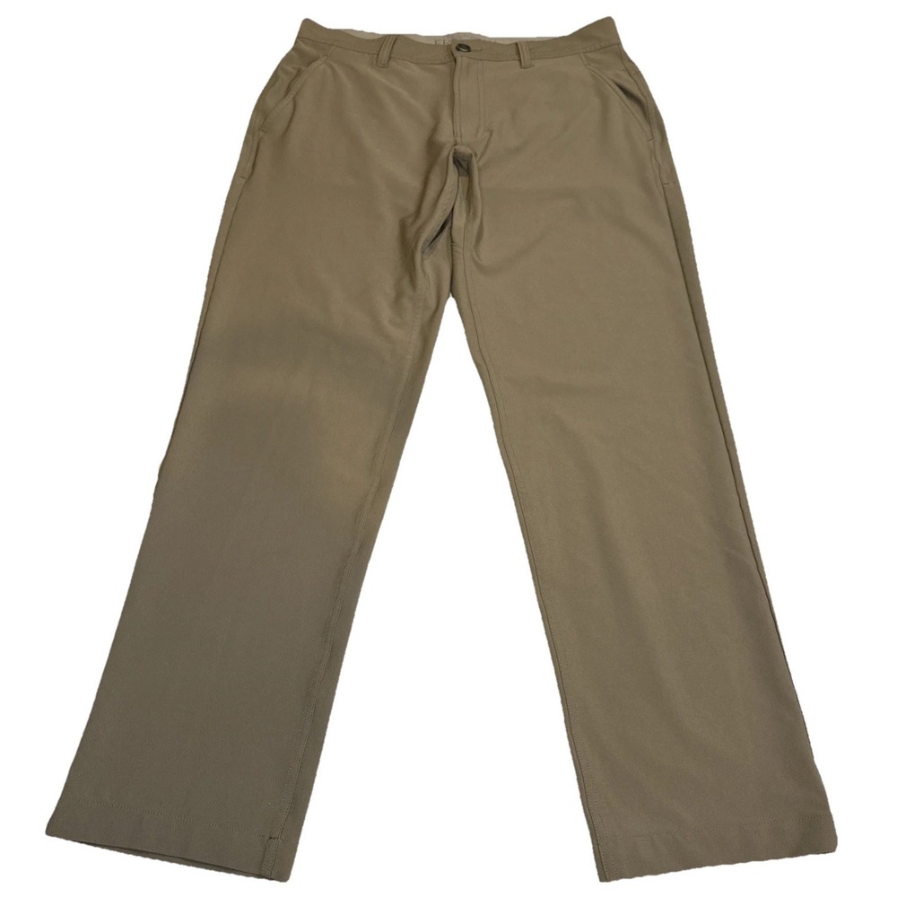 Free Fly Nomad Pants Men 32x30 Khaki Stretch Straight Leg Hiking Outdoor Fishing